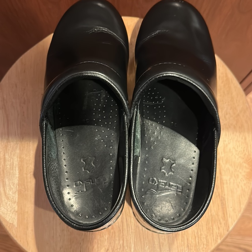 Dansko Black Clogs Size 38 (Women’s Size 8) - image 2